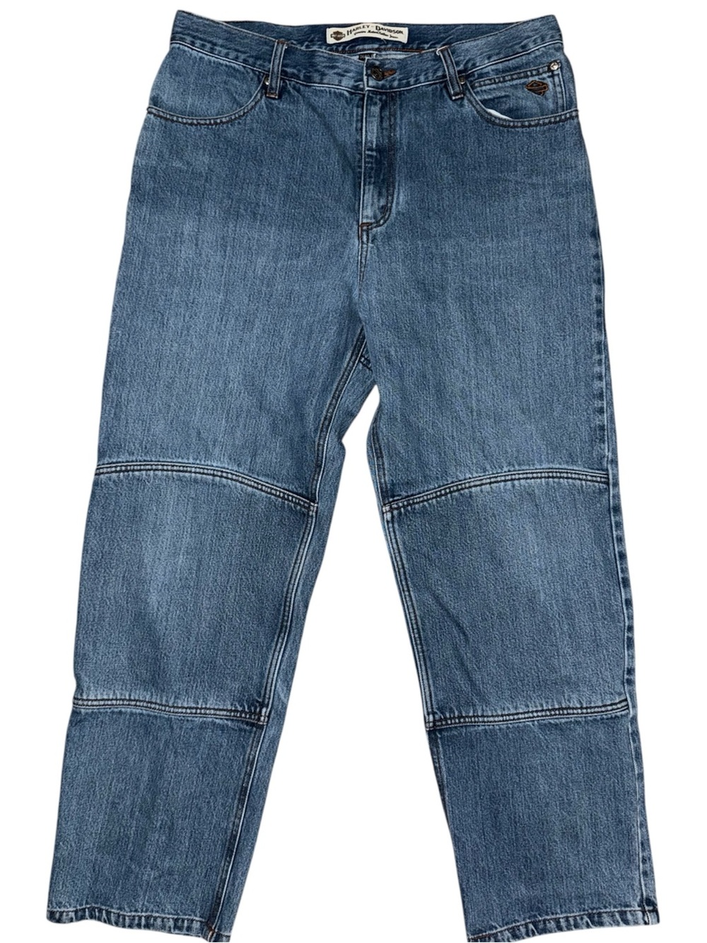 Harley-Davidson Men’s 36x30 Aramid Lined Riding Jeans Motorcycle Pants Blue